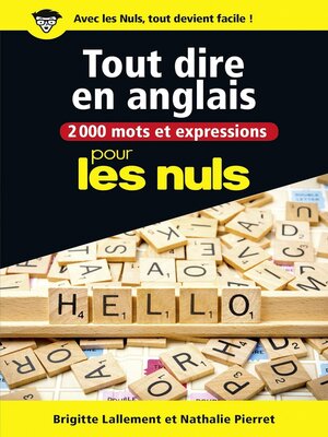cover image of 2000 mots et expressions pour tout dire en anglais pour les Nuls grand format